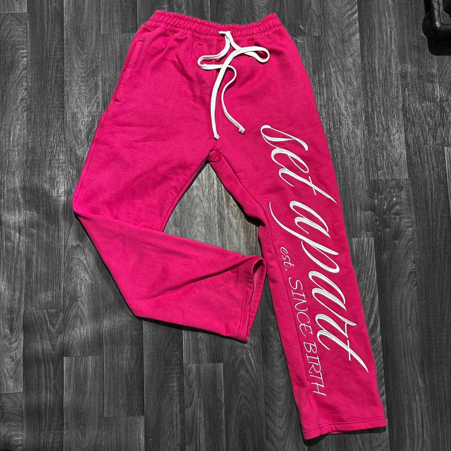 Pink "Set Apart" Straight Leg Jogger