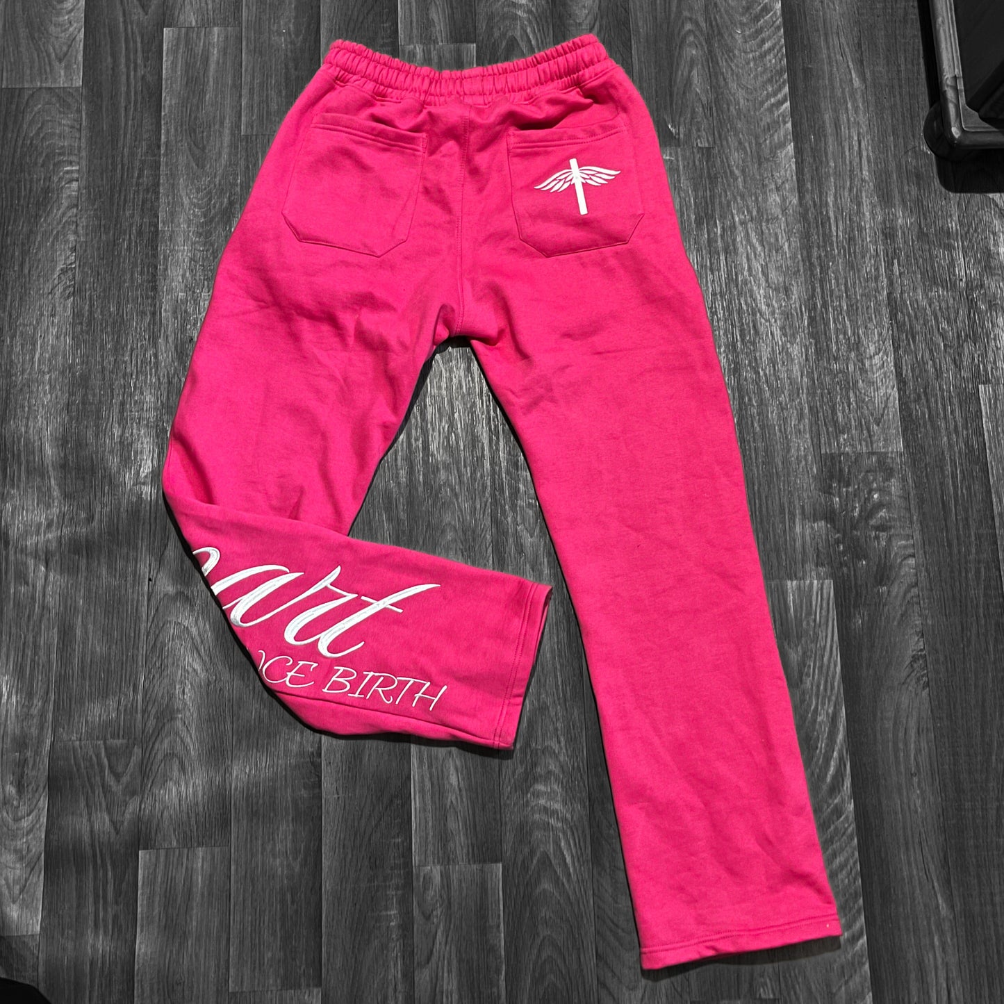 Pink "Set Apart" Straight Leg Jogger