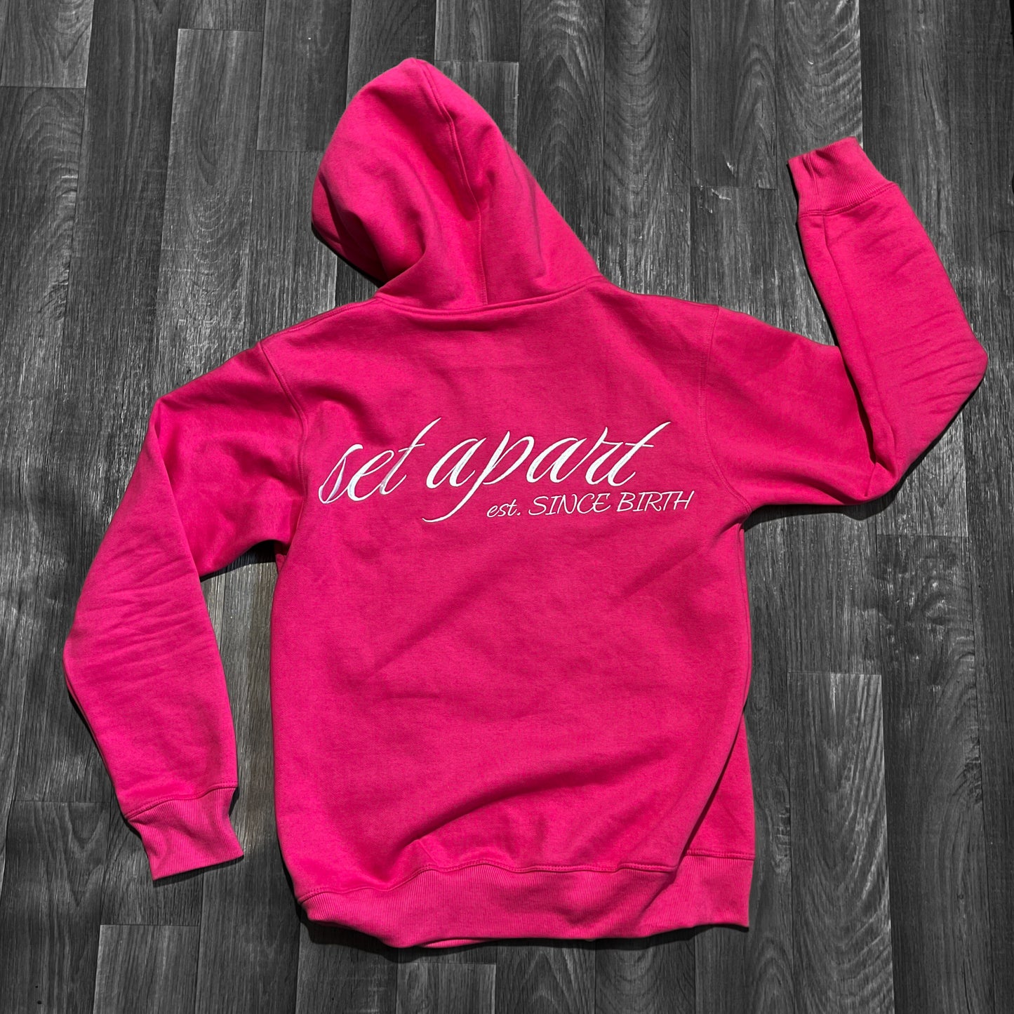 Pink “Set Apart” Zip Through Hoodie