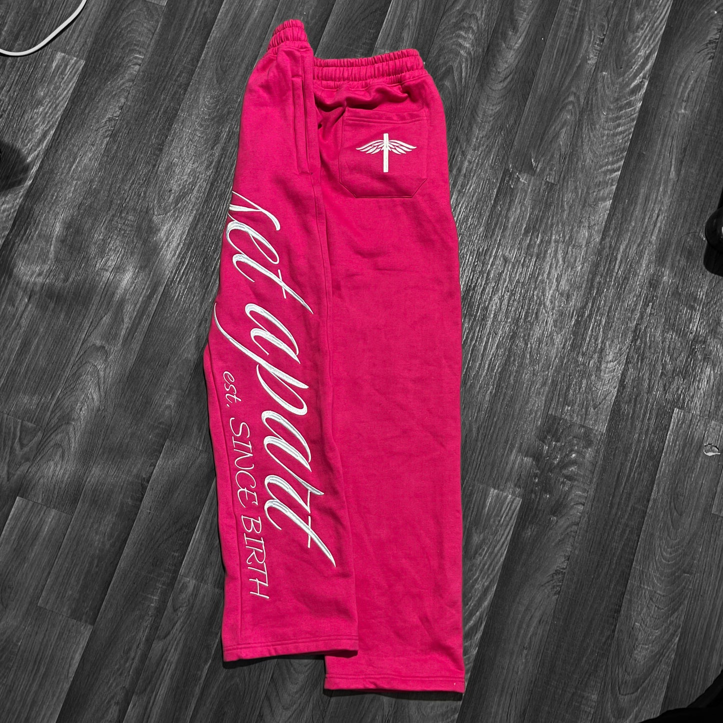 Pink "Set Apart" Straight Leg Jogger