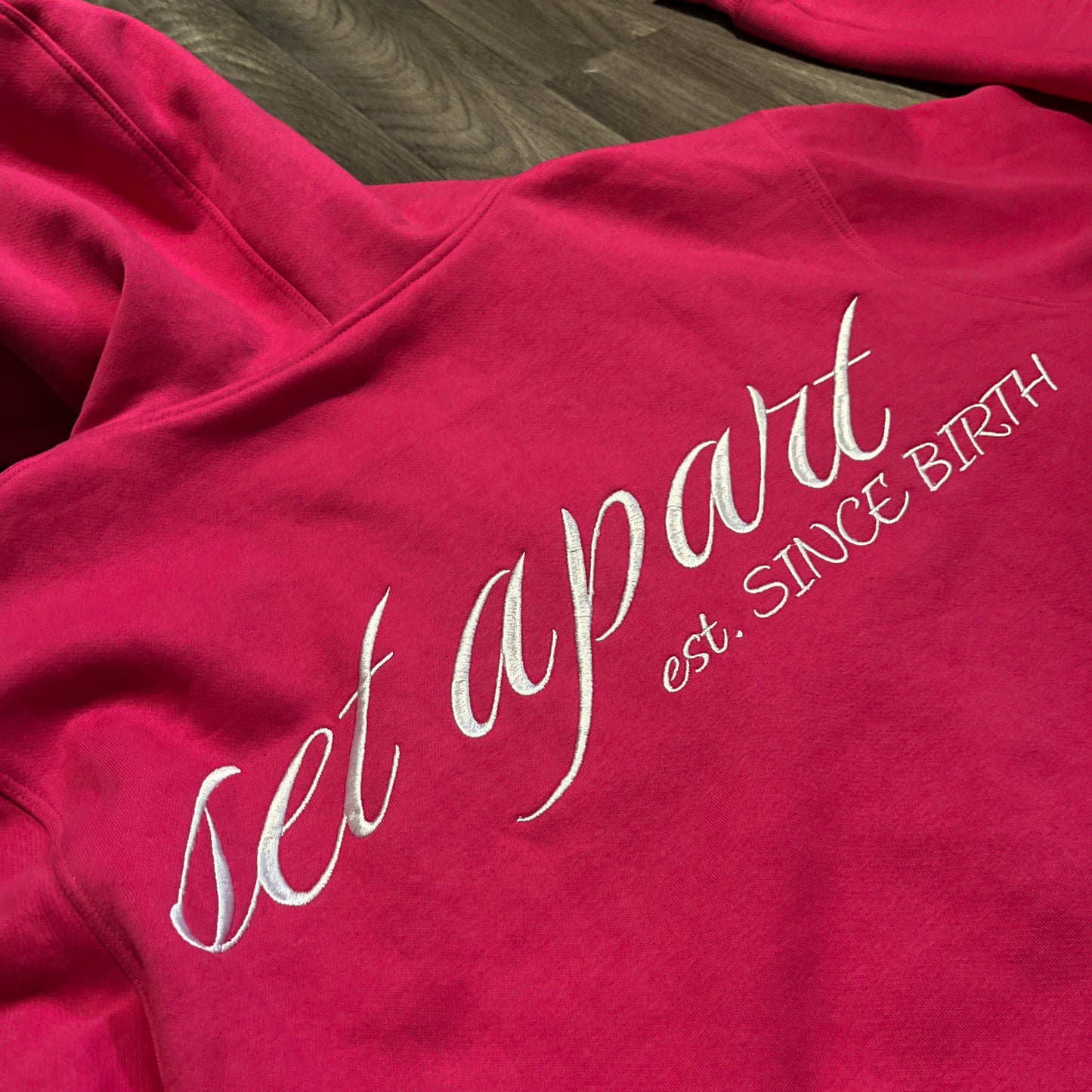 Pink “Set Apart” Zip Through Hoodie