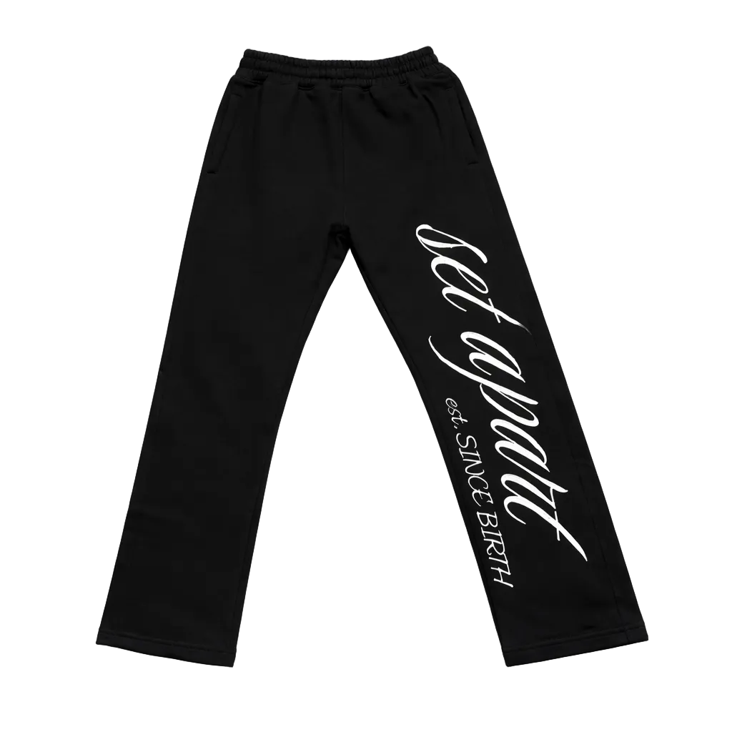 Black "Set Apart" Joggers V2