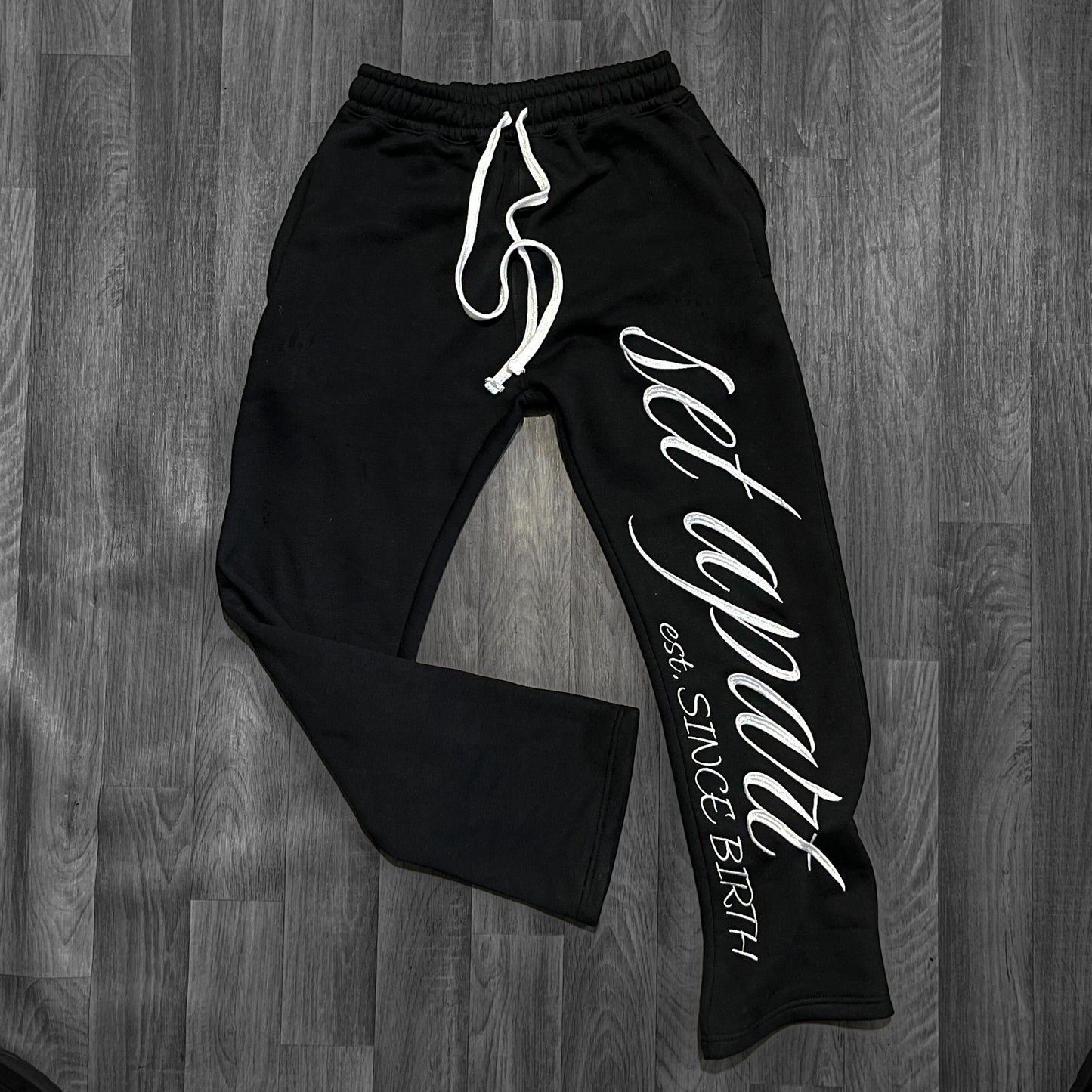 Black "Set Apart" Straight Leg Jogger