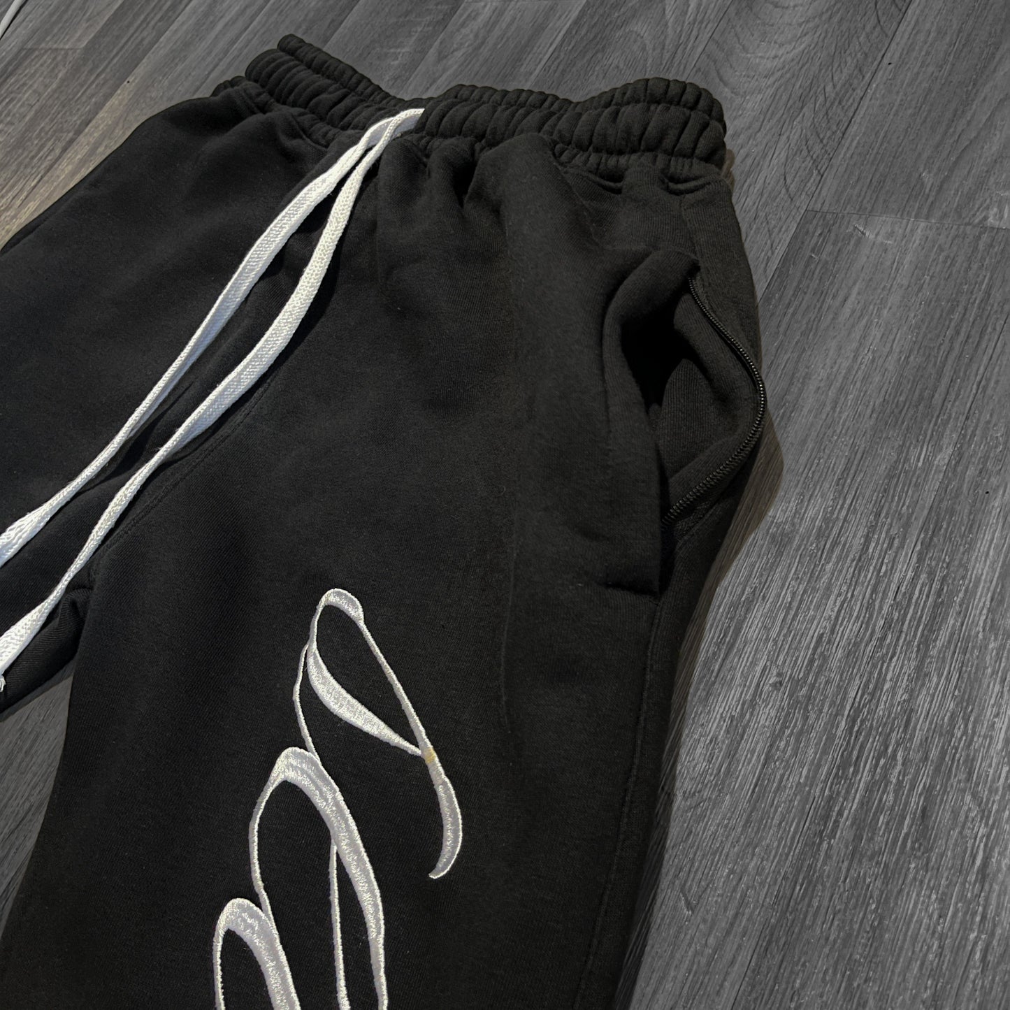 Black "Set Apart" Straight Leg Jogger