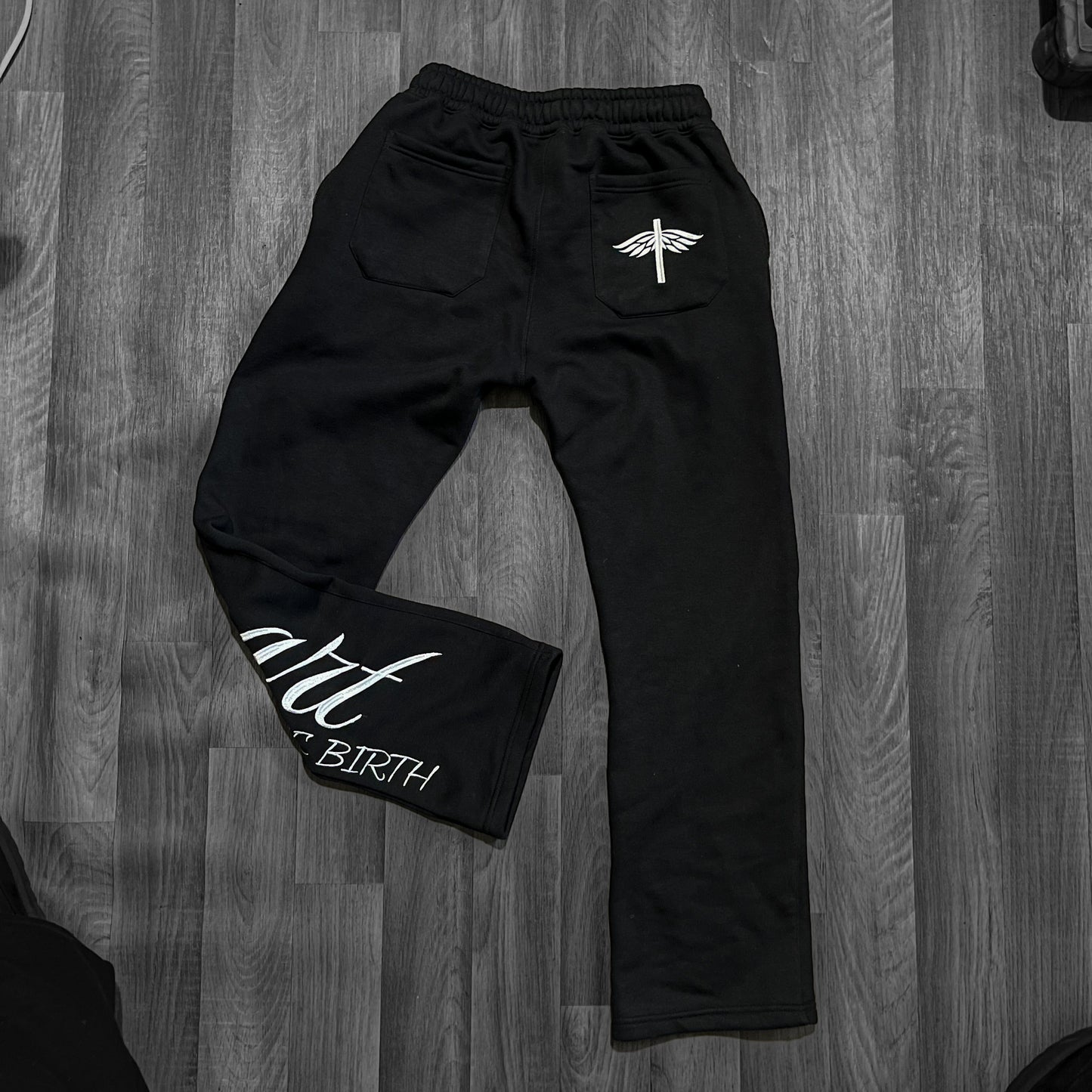 Black "Set Apart" Straight Leg Jogger